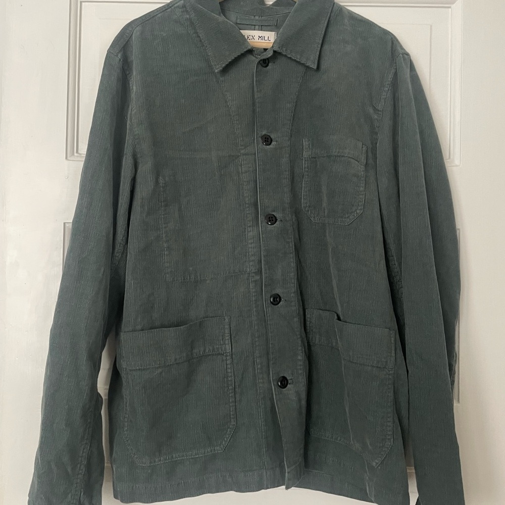 Alex Mill green corduroy chore jacket mens medium